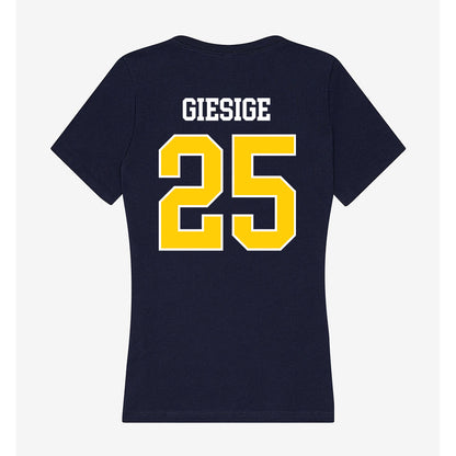 Toledo - NCAA Baseball : Cole Giesige - Women's V-Neck T-Shirt-1