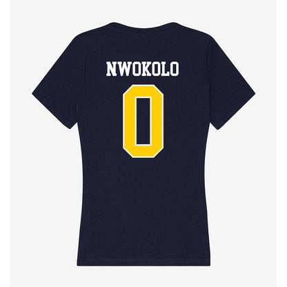 Toledo - NCAA Men's Basketball : Toby Nwokolo - Women's V-Neck T-Shirt-1