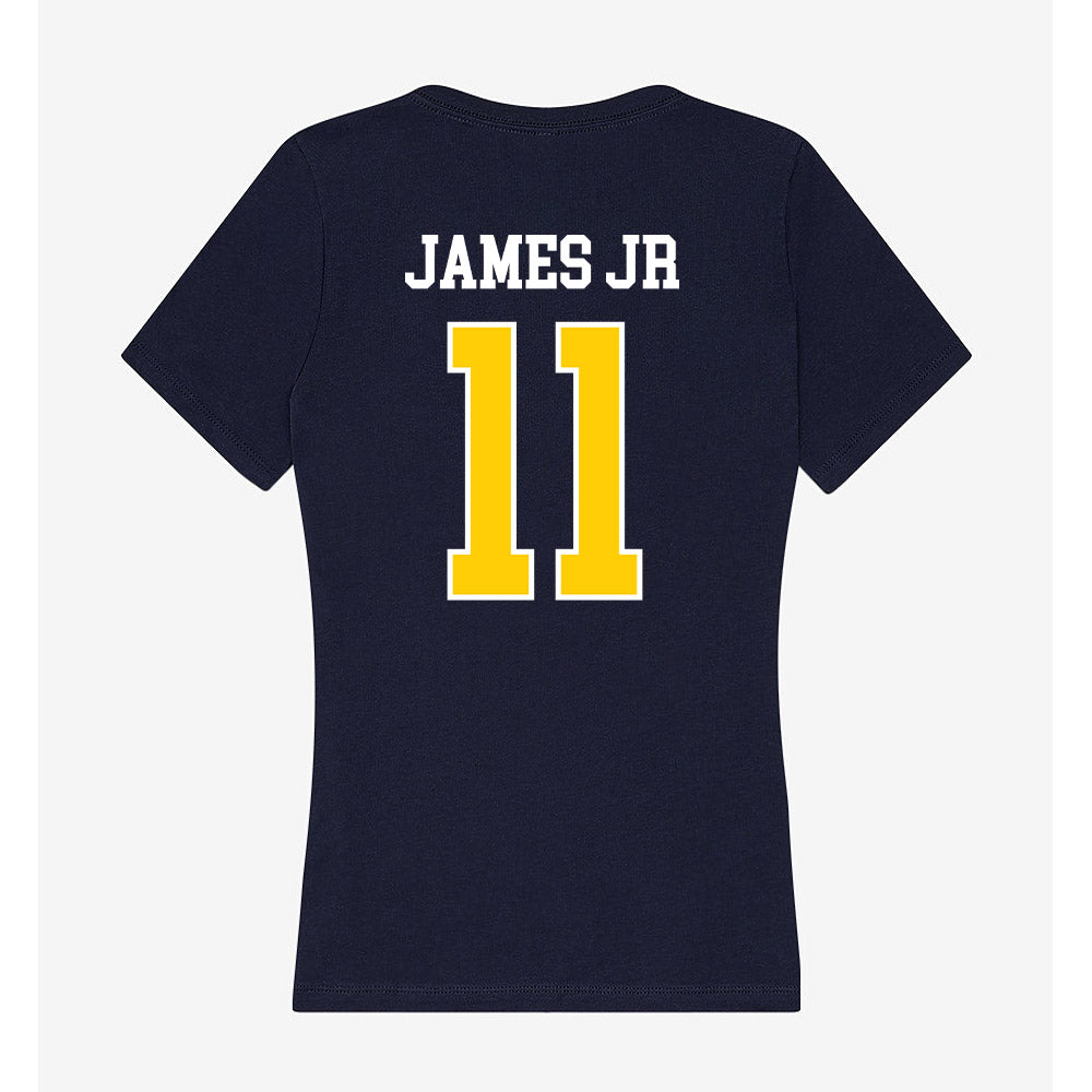 Toledo - NCAA Men's Basketball : Will James Jr - Women's V-Neck T-Shirt-1