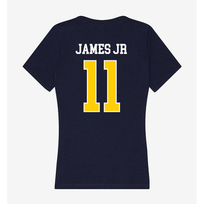 Toledo - NCAA Men's Basketball : Will James Jr - Women's V-Neck T-Shirt-1