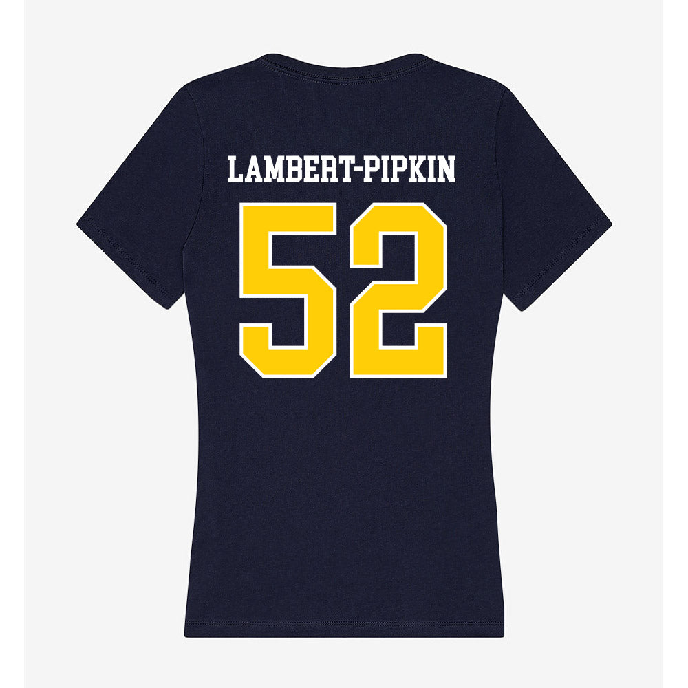 Toledo - NCAA Football : Lucas Lambert-Pipkin - Women's V-Neck T-Shirt-1