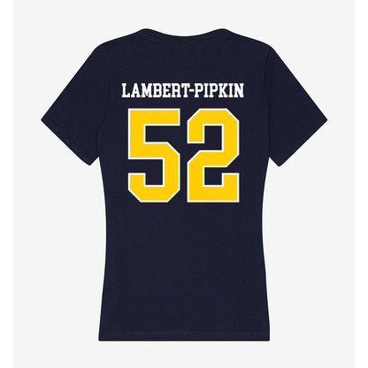 Toledo - NCAA Football : Lucas Lambert-Pipkin - Women's V-Neck T-Shirt-1