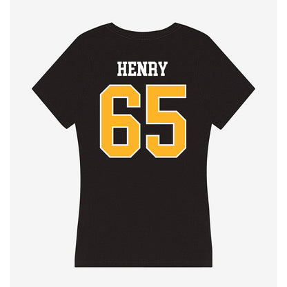 Bethune - NCAA Football : Javarion Henry - Women's V-Neck T-Shirt-1