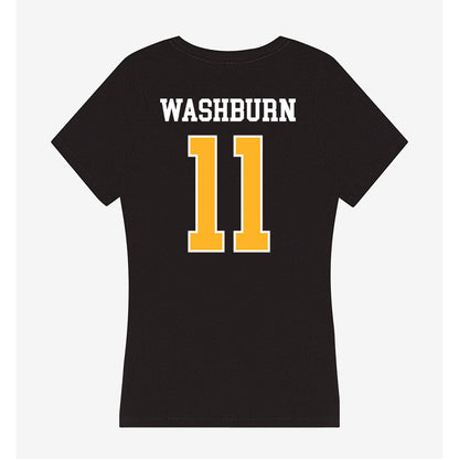Bethune - NCAA Football : Isaiah Washburn - Women's V-Neck T-Shirt-1