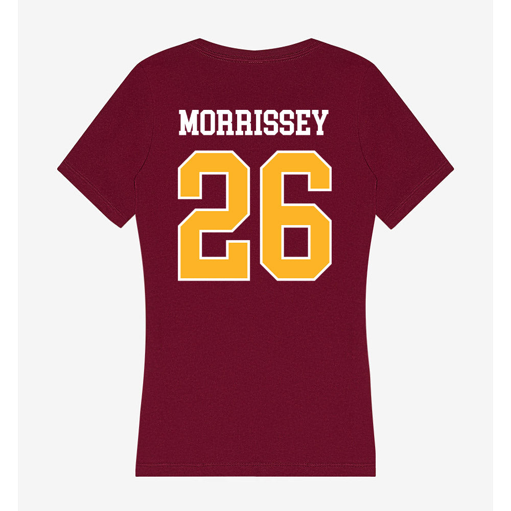 Bethune - NCAA Baseball : David Morrissey - Women's V-Neck T-Shirt-1