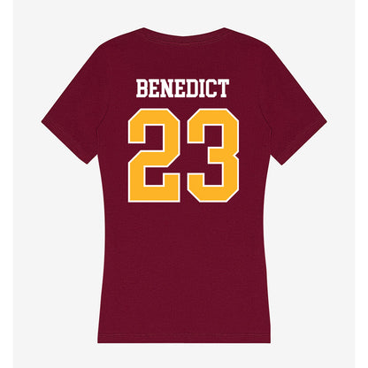 Bethune - NCAA Baseball : Michael Benedict - Women's V-Neck T-Shirt-1