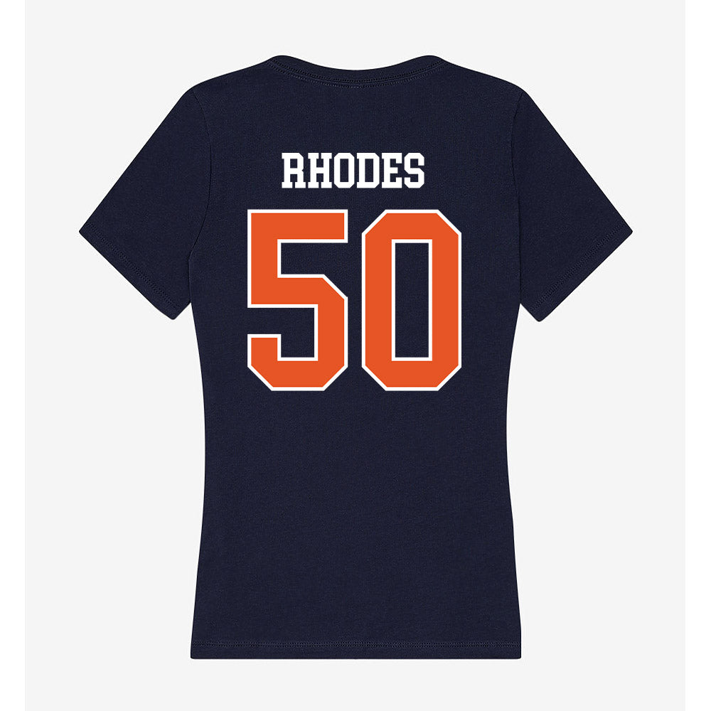 Utica - NCAA Baseball : Austin Rhodes - Women's V-Neck T-Shirt-1