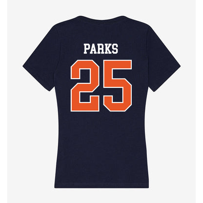 Utica - NCAA Men's Basketball : Keyaton Parks - Women's V-Neck T-Shirt-1