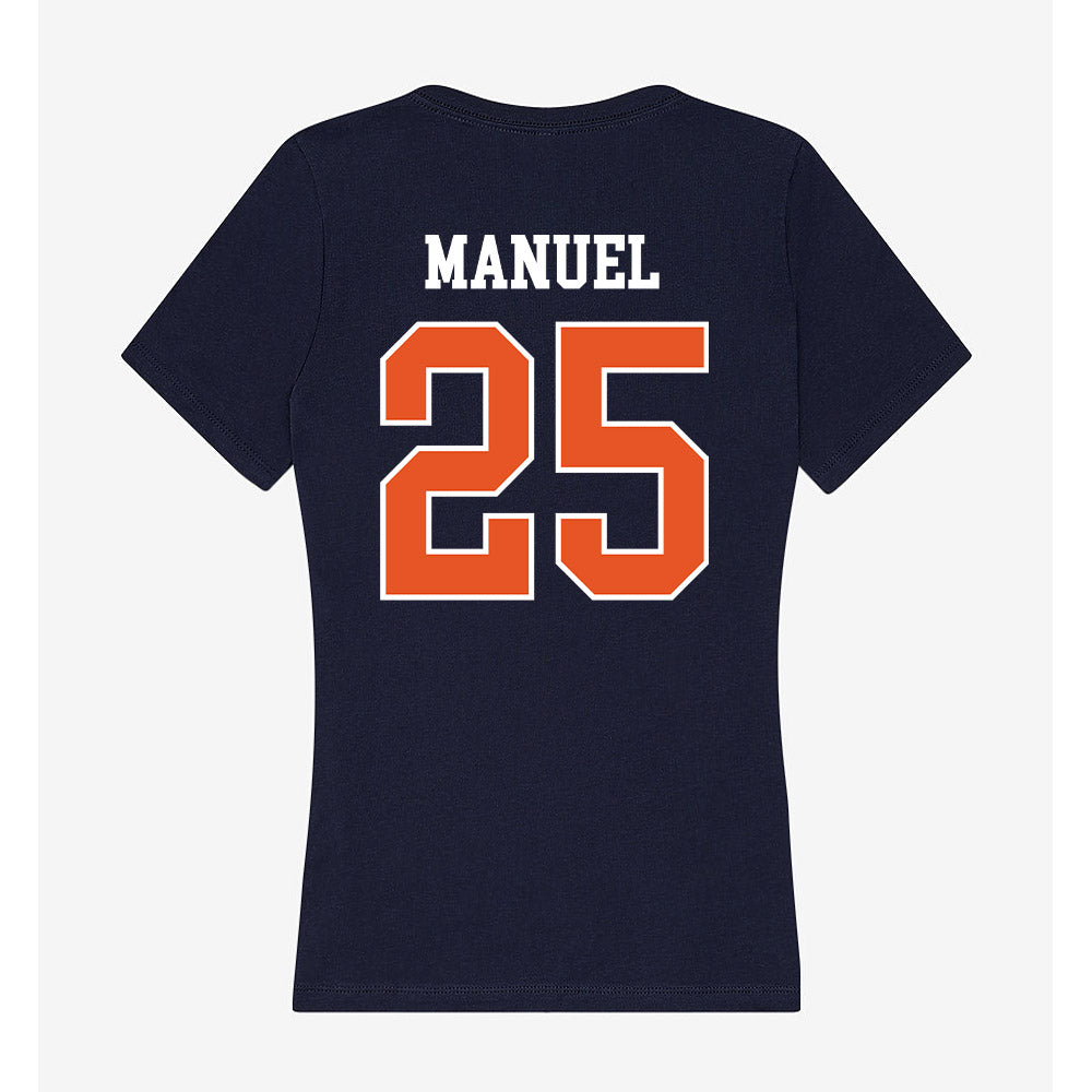 Utica - NCAA Men's Basketball : Jeffrey Manuel - Women's V-Neck T-Shirt-1