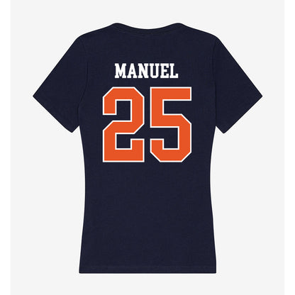 Utica - NCAA Men's Basketball : Jeffrey Manuel - Women's V-Neck T-Shirt-1