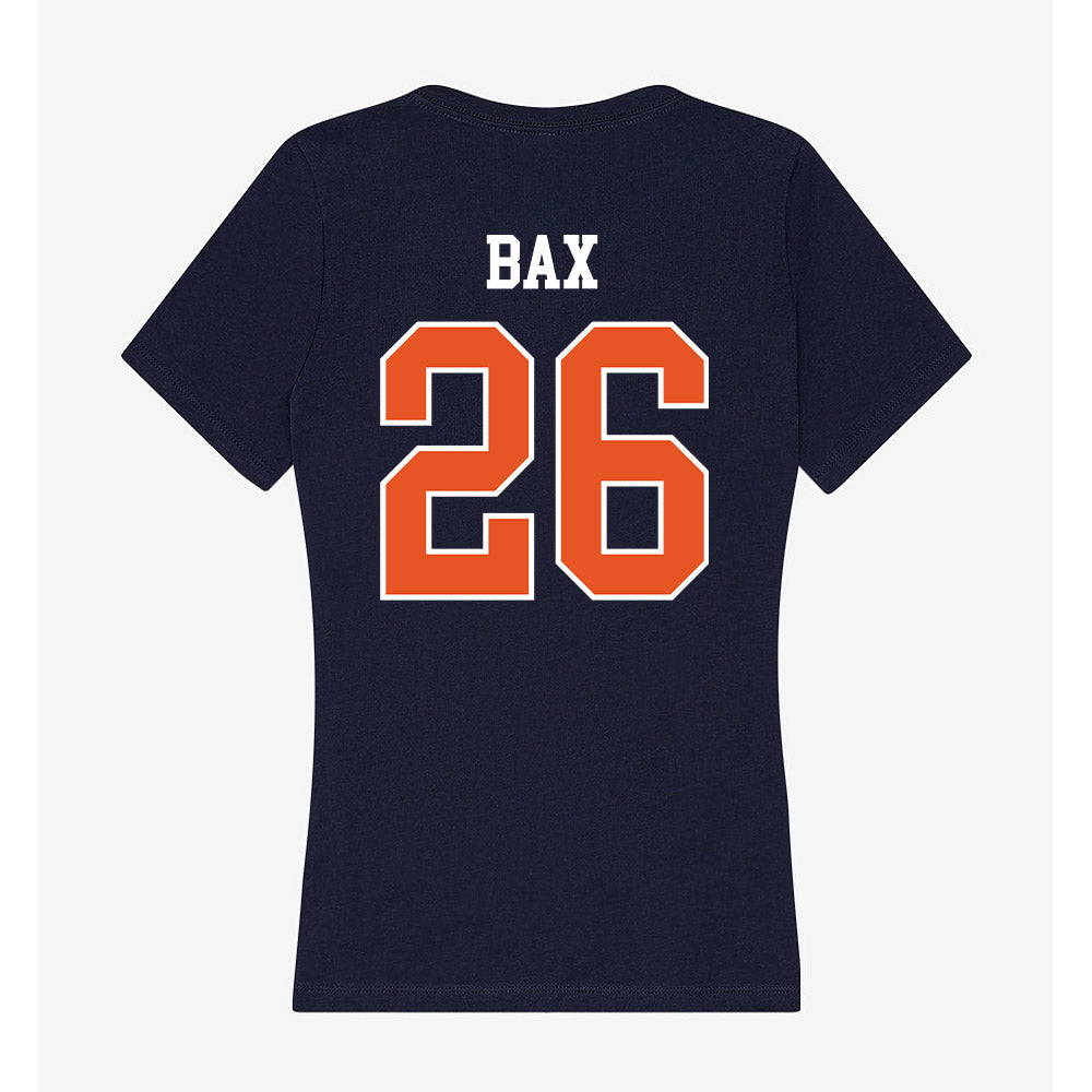Utica - NCAA Men's Ice Hockey : Anthony Bax - Women's V-Neck T-Shirt-1