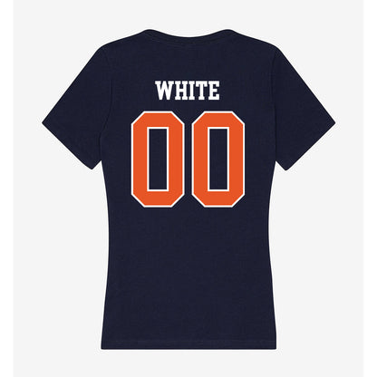 Utica - NCAA Football : Emajie White - Women's V-Neck T-Shirt-1