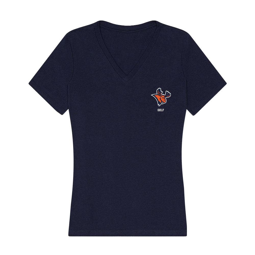 Utica - NCAA Women's Golf : Olivia Peckham - Women's V-Neck T-Shirt-0