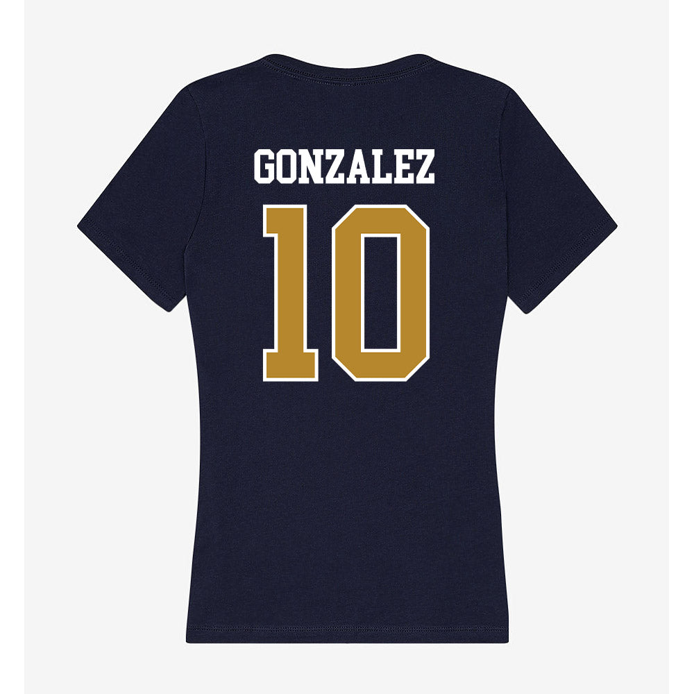 FIU - NCAA Women's Volleyball : Mia Gonzalez - Women's V-Neck T-Shirt-1