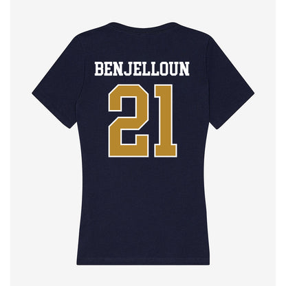 FIU - NCAA Men's Soccer : Jad Benjelloun - Women's V-Neck T-Shirt-1