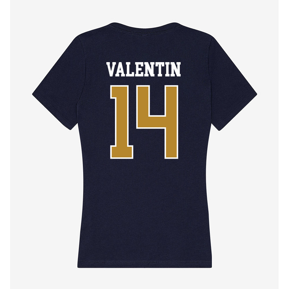 FIU - NCAA Women's Volleyball : Marla Valentin - Women's V-Neck T-Shirt-1