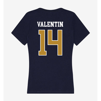 FIU - NCAA Women's Volleyball : Marla Valentin - Women's V-Neck T-Shirt-1