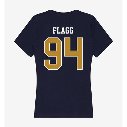 FIU - NCAA Football : Jamorie Flagg - Women's V-Neck T-Shirt-1