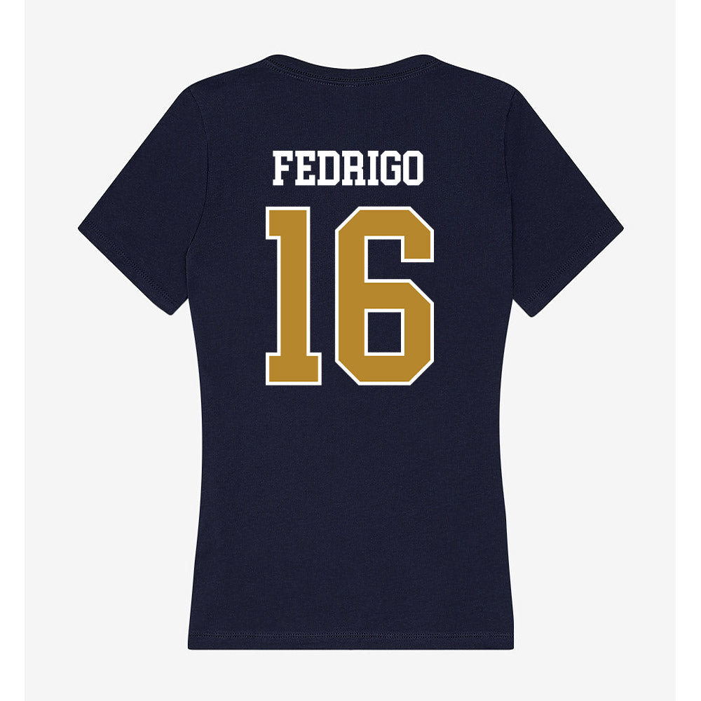 FIU - NCAA Women's Volleyball : Gina Fedrigo - Women's V-Neck T-Shirt-1