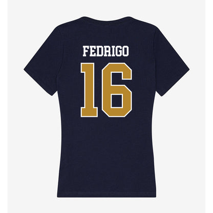 FIU - NCAA Women's Volleyball : Gina Fedrigo - Women's V-Neck T-Shirt-1