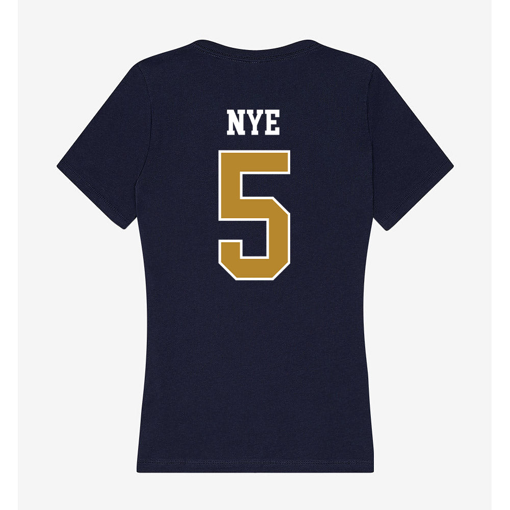 FIU - NCAA Beach Volleyball : Elizabeth Nye - Women's V-Neck T-Shirt-1