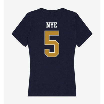 FIU - NCAA Beach Volleyball : Elizabeth Nye - Women's V-Neck T-Shirt-1