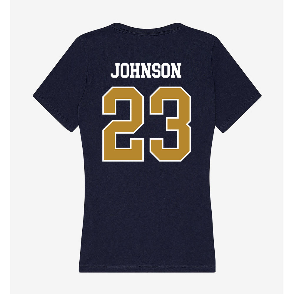 FIU - NCAA Football : Jakari Johnson - Women's V-Neck T-Shirt-1