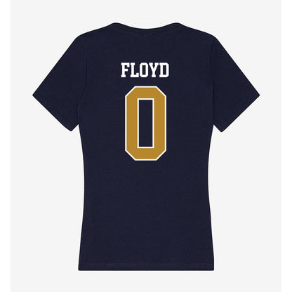 FIU - NCAA Football : Da'Vontae Floyd - Women's V-Neck T-Shirt-1