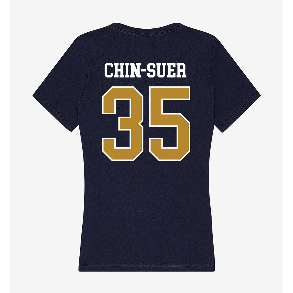 FIU - NCAA Football : Jahmani Chin-Suer - Women's V-Neck T-Shirt-1