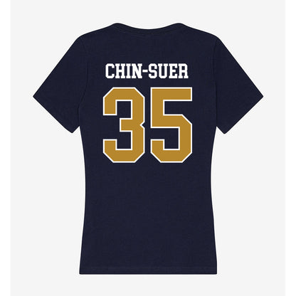 FIU - NCAA Football : Jahmani Chin-Suer - Women's V-Neck T-Shirt-1