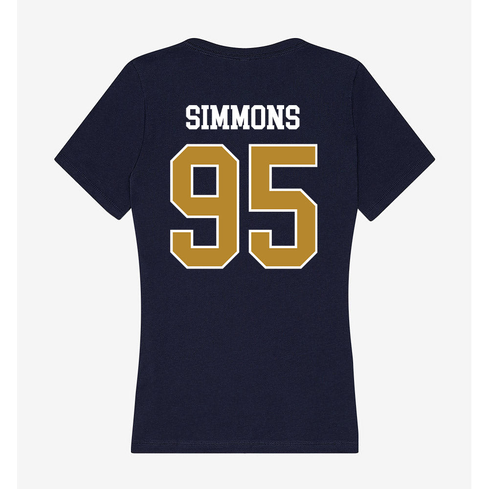 FIU - NCAA Football : Elijah Simmons - Women's V-Neck T-Shirt-1