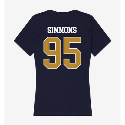 FIU - NCAA Football : Elijah Simmons - Women's V-Neck T-Shirt-1