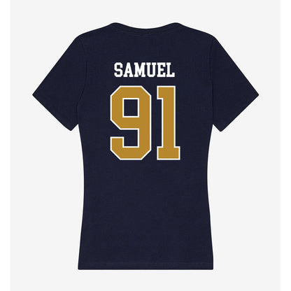 FIU - NCAA Football : Kyrie Samuel - Women's V-Neck T-Shirt-1