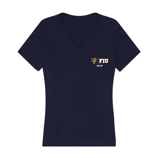 FIU - NCAA Women's Soccer : Leyla Molina - Women's V-Neck T-Shirt-0