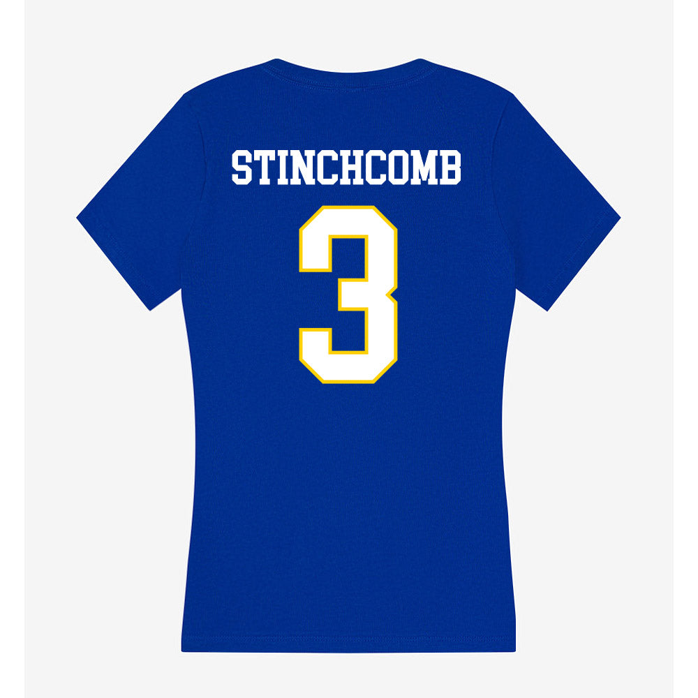 Southeastern - NCAA Women's Basketball : Stevie Stinchcomb - Women's V-Neck T-Shirt-1