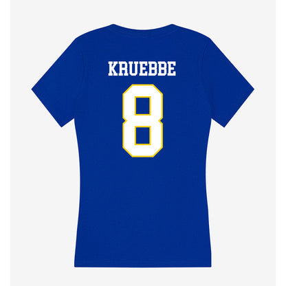 Southeastern - NCAA Women's Volleyball : Faith Kruebbe - Women's V-Neck T-Shirt-1