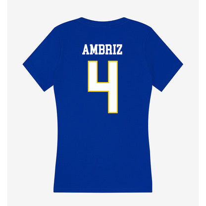 Southeastern - NCAA Baseball : Jacob Ambriz - Women's V-Neck T-Shirt-1