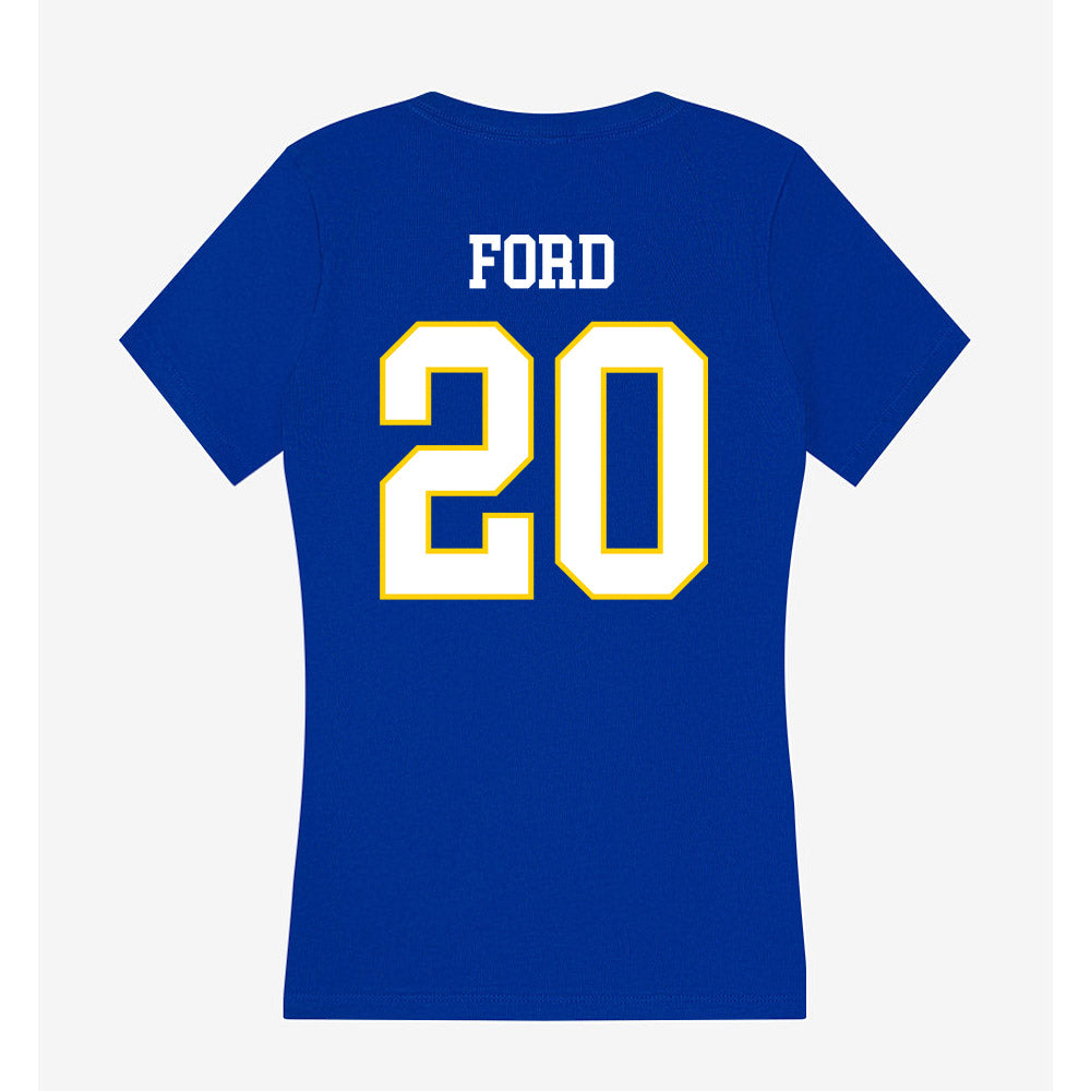 Southeastern - NCAA Baseball : Easton Ford - Women's V-Neck T-Shirt-1