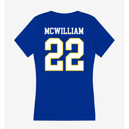 Southeastern - NCAA Men's Basketball : Saxon McWilliam - Women's V-Neck T-Shirt-1