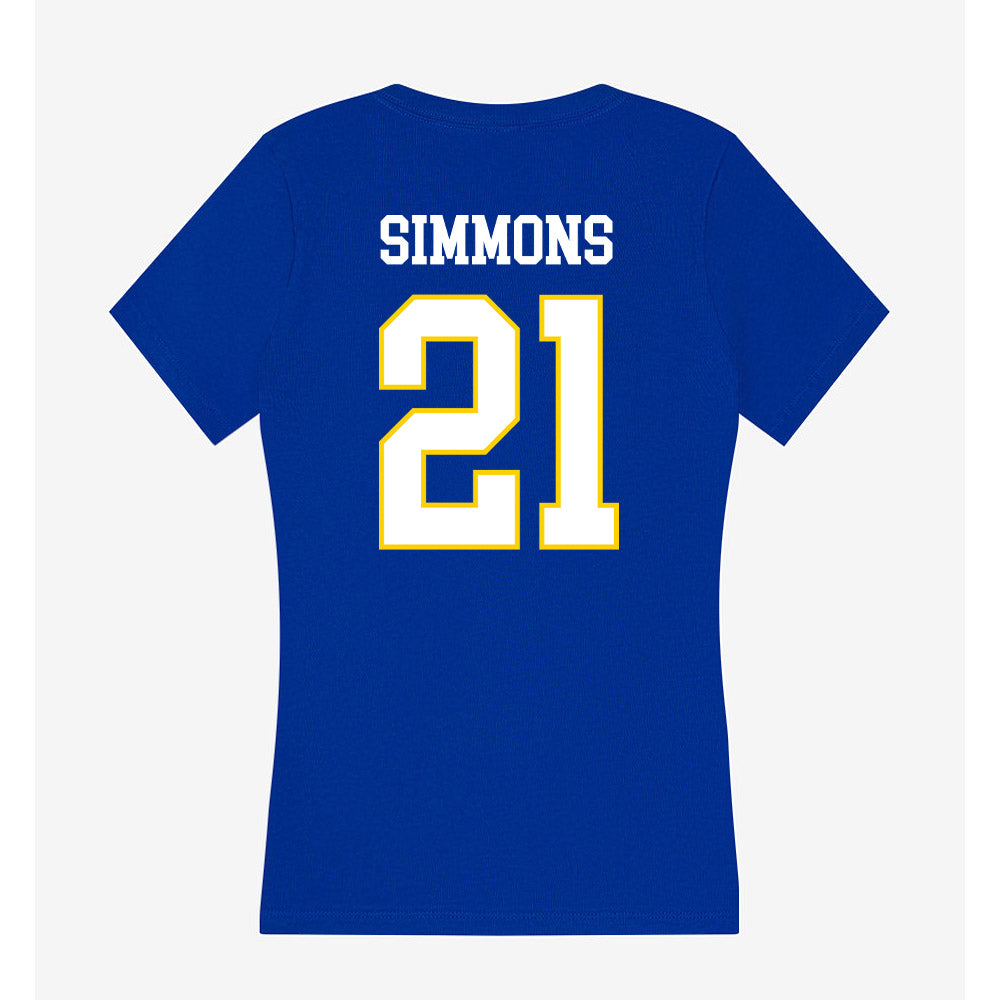 Southeastern - NCAA Softball : Emily Simmons - Women's V-Neck T-Shirt-1