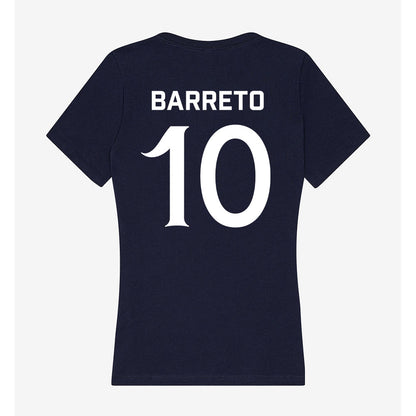  Queens - NCAA Women's Basketball : Ana Barreto - Women's V-Neck T-Shirt-1