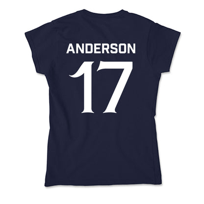 Queens - NCAA Men's Soccer : Jaiden Anderson - Soft Style Women’s T-Shirt-1