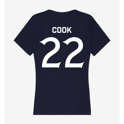 Queens - NCAA Women's Volleyball : Marlee Cook - Women's V-Neck T-Shirt-1