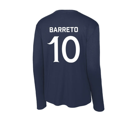  Queens - NCAA Women's Basketball : Ana Barreto - Activewear Long Sleeve T-Shirt-1