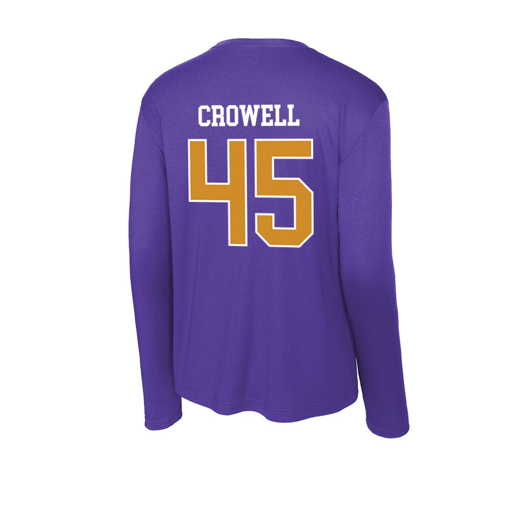 Alcorn - NCAA Football : Dillon Crowell - Activewear Long Sleeve T-Shirt-1