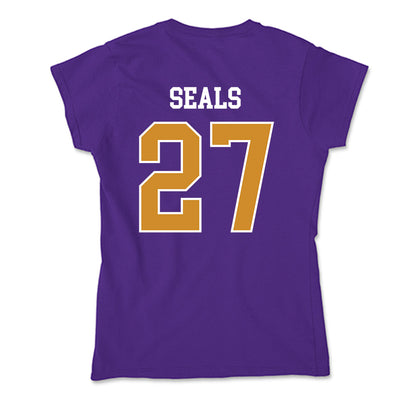 Alcorn - NCAA Football : TaRell Seals - Soft Style Women’s T-Shirt-1