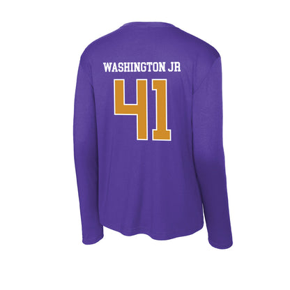 Alcorn - NCAA Football : Simeon Washington Jr - Activewear Long Sleeve T-Shirt-1
