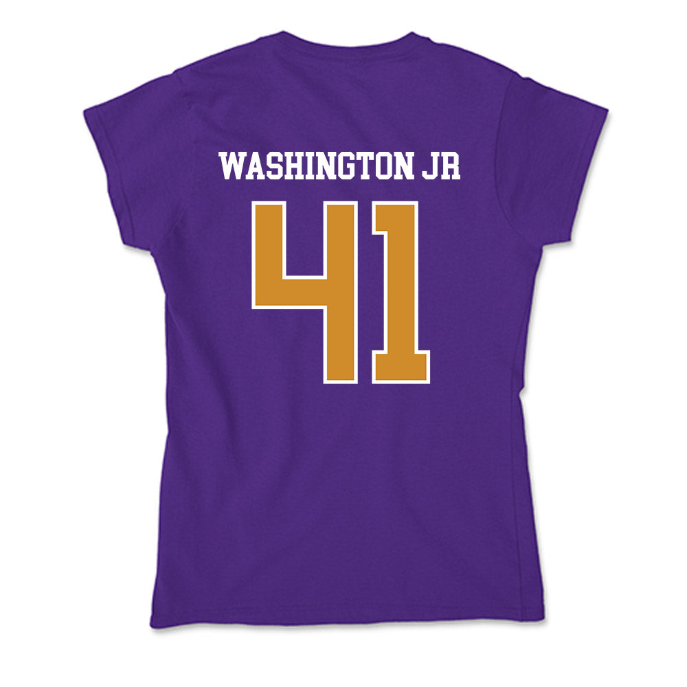 Alcorn - NCAA Football : Simeon Washington Jr - Soft Style Women’s T-Shirt-1