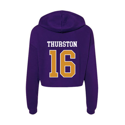 Alcorn - NCAA Baseball : Chance Thurston - Women's Crop Fleece Hoodie-1
