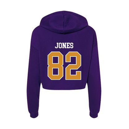 Alcorn - NCAA Football : Damien Jones - Women's Crop Fleece Hoodie-1